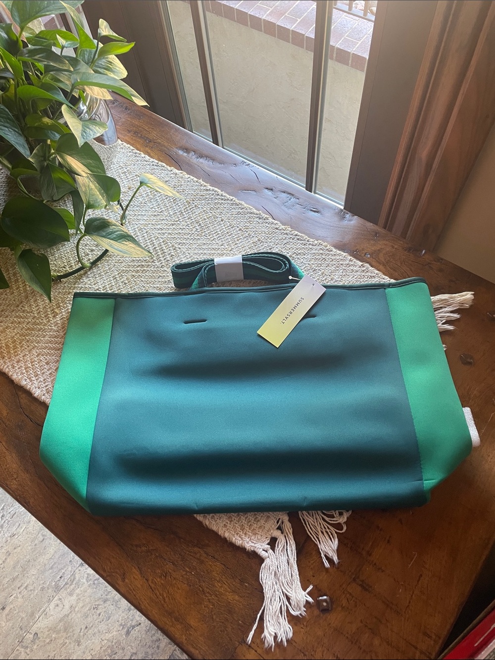 NWT SUMMERSALT : Two-Tone Tote Bag